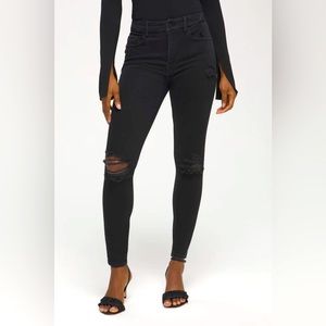 Good American black skinny jeans